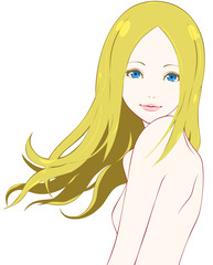 女性　美容　微笑