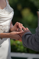 exchange wedding rings band ceremony