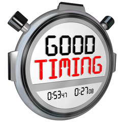 Good Timing Words Stopwatch Timer Fast Speed Arrival