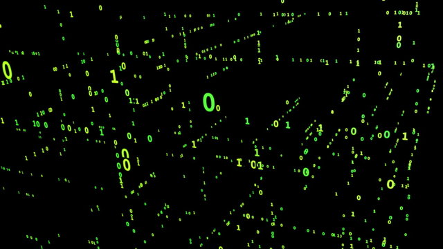 Animated Binary Matrix Grid