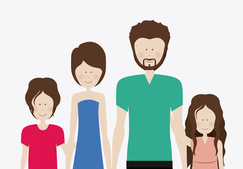 family, design, vector illustration.