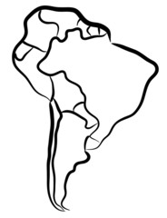 South America sketch