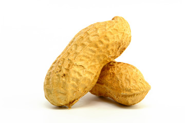 Peanuts on white