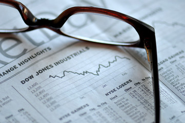 Stock Market - newspaper business concept