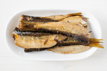 Smoked sardines