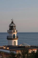 Fototapeta na wymiar Lighthouse in sunset light.