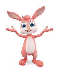 Easter Bunny with presentation pose