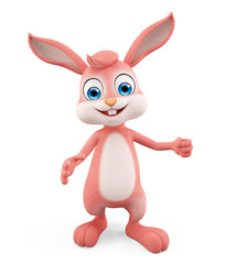 Easter Bunny with presentation pose