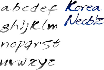 알파벳 캘리그라피