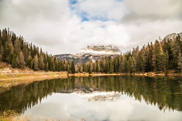 Misurina lake in the dolomiti