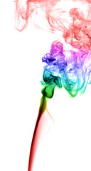 Abstract multicolored smoke