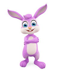 Easter Bunny with folding hand pose