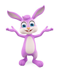 Easter Bunny with presentation pose