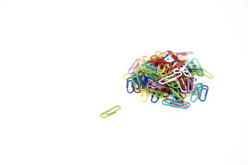 Plastic Paper Clip Mixed Green