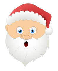 Scared Santa Face