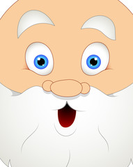 Surprised Cartoon Santa Face