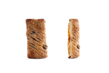 Flaky cookies with raisins