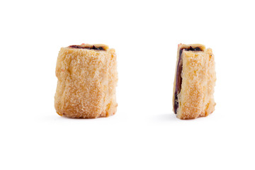 sweet roll filled with jam