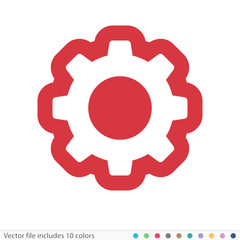 Sticker Icon - Vector file includes all colors