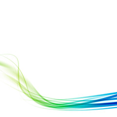 Green blue transparent modern speed swoosh line flow
