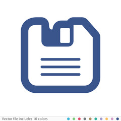 Sticker Icon - Vector file includes all colors