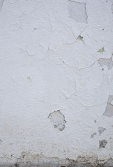 Old white exterior wall