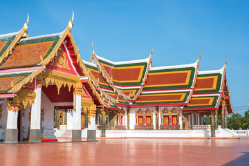Fototapeta premium Holy Beautiful Thai temple in North of Thailand as a background