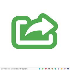 Sticker Icon - Vector file includes all colors