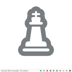 Sticker Icon - Vector file includes all colors