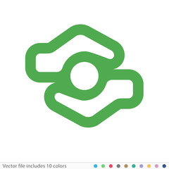 Sticker Icon - Vector file includes all colors