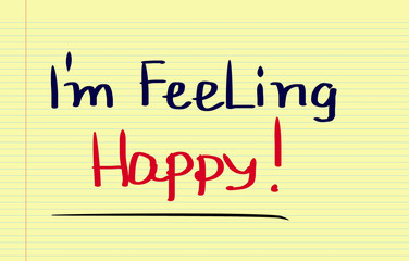 Fototapeta premium I Feeling Happy Concept