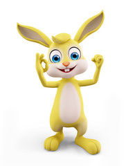 Easter Bunny with best sign