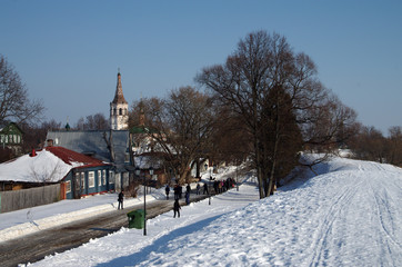 Winter day in Suzdal, Russia