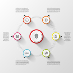 Infographic design template. Colorful concept. Vector