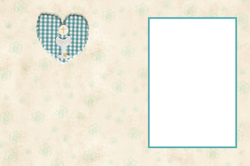 My First Communion photo frame card