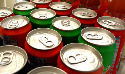 SODA drink cans