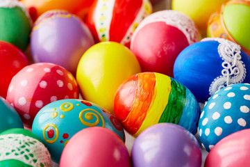 Fototapeta na wymiar Creative Easter eggs