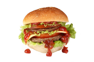 hamburger burger isolated