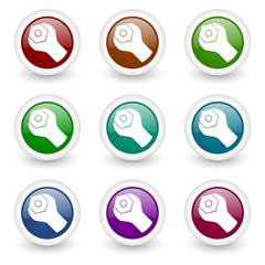 tool vector icon set