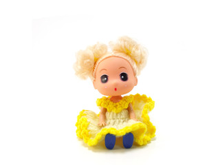 baby girl cute doll with knitting dress