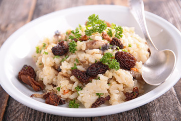 mushroom risotto