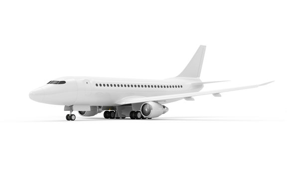 Modern Airplane. Passenger Airplane of My Own Design
