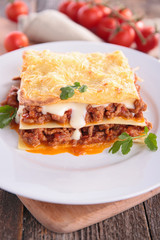 lasagne with beef and cream