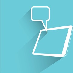 tablet and message