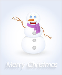 Laughing Snowman Character