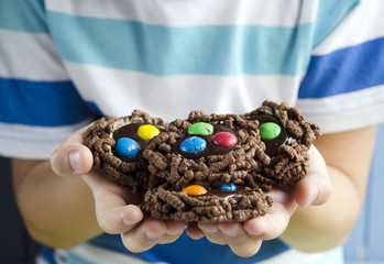 Double chocolate chip cookies