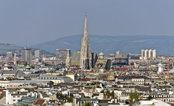 Panorama von Wien mit Stephansdom