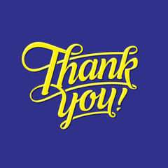 Fototapeta premium Thank You Lettering