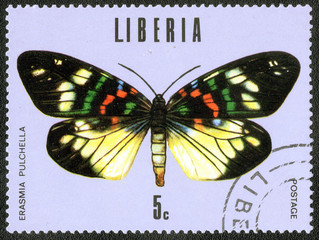 Fototapeta na wymiar LIBERIA - CIRCA 1984