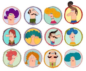 Cartoon version of social network